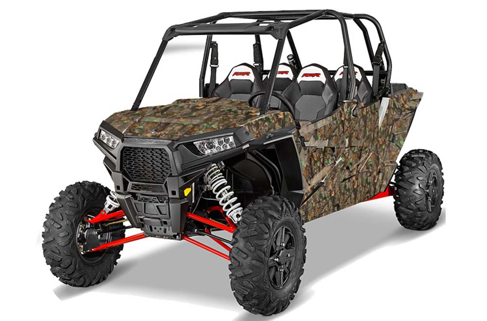 Polaris RZR 1000 XP 4 Door Woodland Camo Graphics