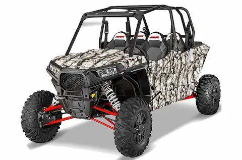 Polaris RZR 1000 XP 4 Door with the Tundra Camo graphic kit