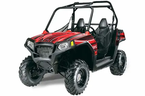 Polaris RZR 570 with the In Line Red graphic kit