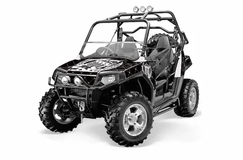 Polaris RZR 800 / 800S with the Reloaded White graphic kit